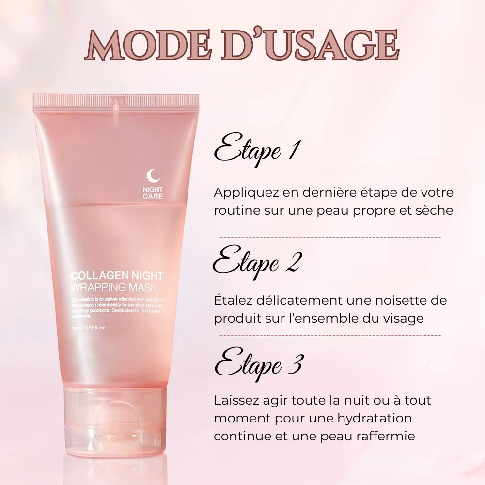 Masque de nuit au collagène - 75ml